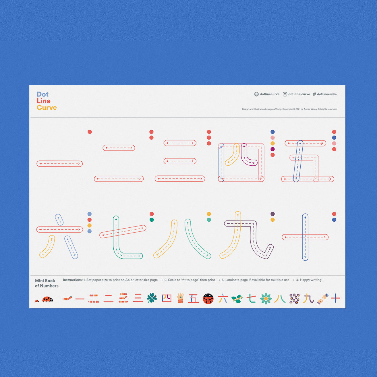 Chinese Numerals Writing Practice